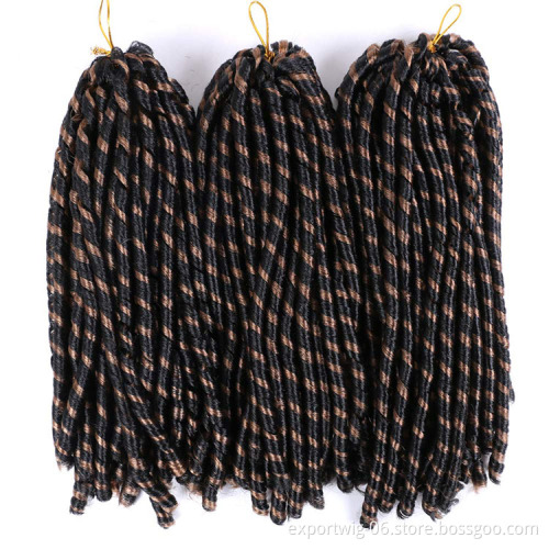 Dreadlocks Crochet Braids Soft Faux Locs Crochet Hair Synthetic Straight Soft Locs Hair Twist Braid Crochet Hair 14 Inch
